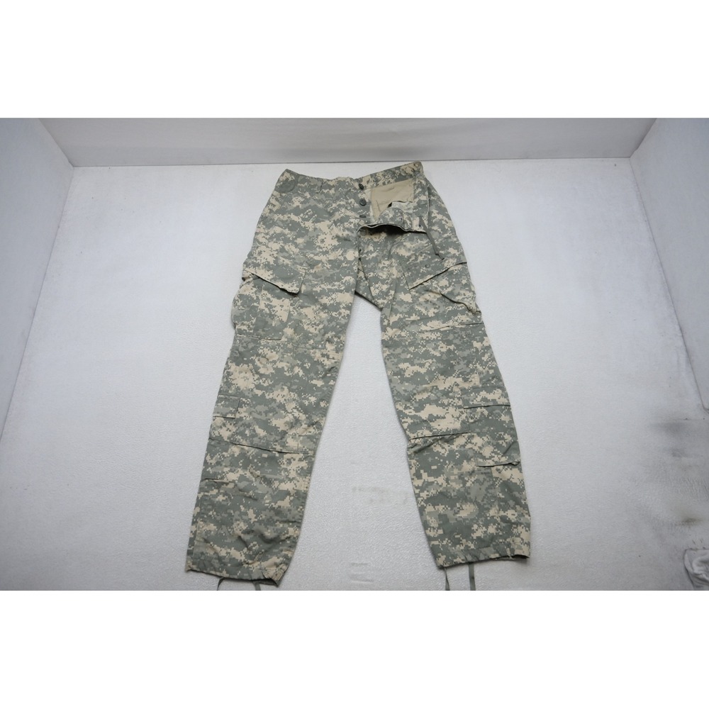 Military Issue ACU Digital Camo Cargo Pants Mens Size Medium Regular‎ Green EUC